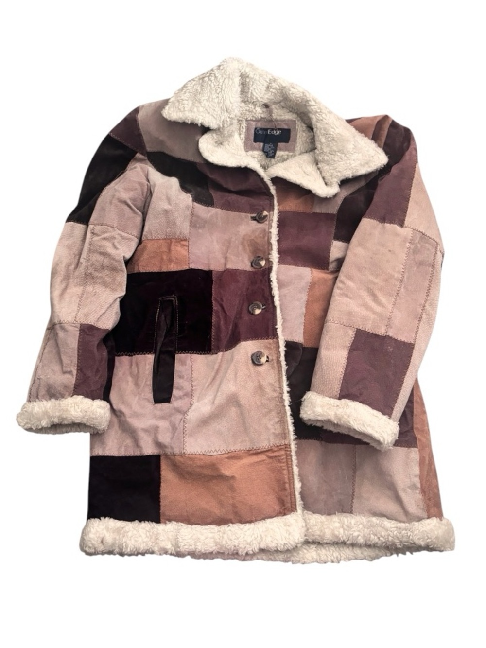 Vintage Y2K Outer Edge Genuine Leather Patchwork Jacket|Penny lane